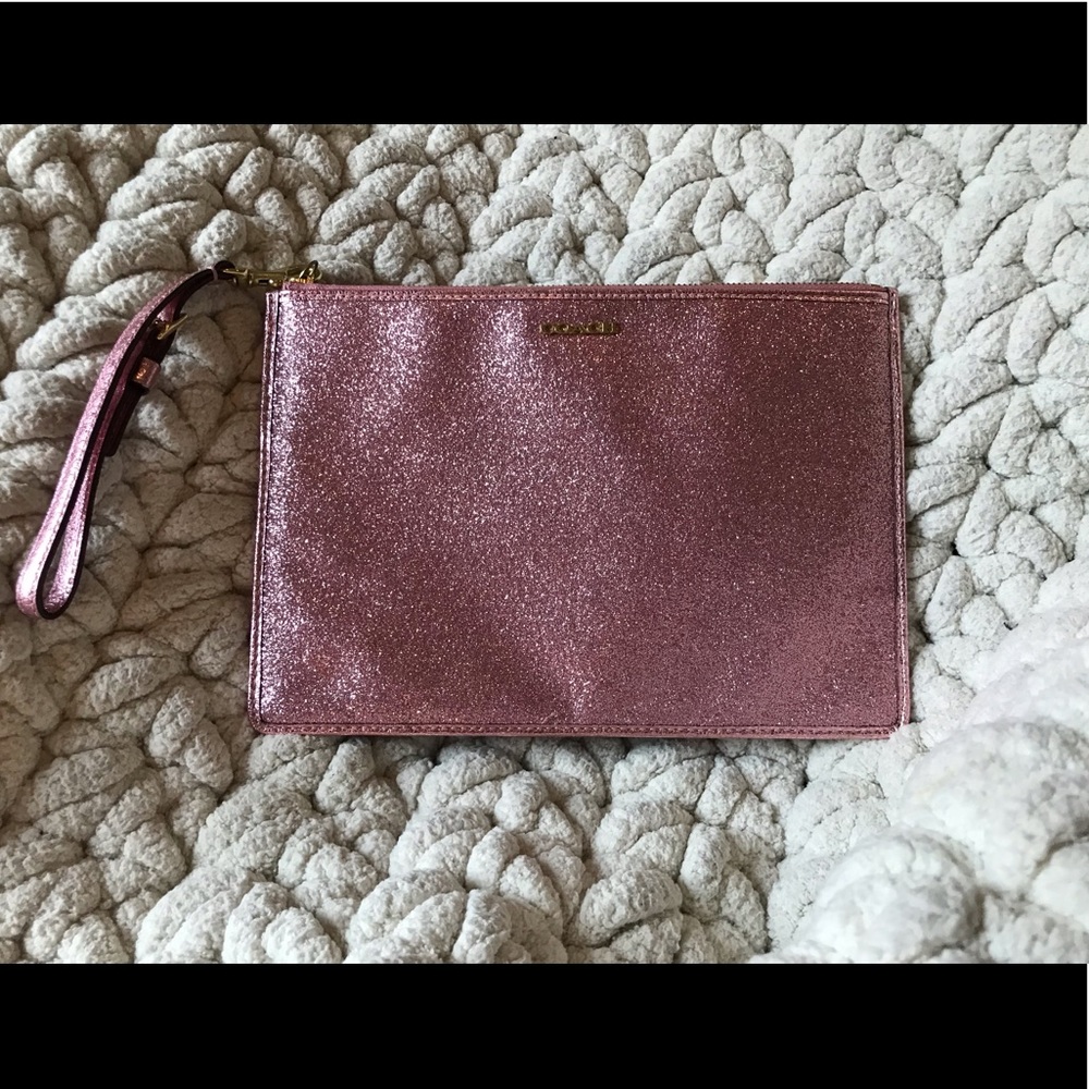 Coach Glitter Wristlet lg